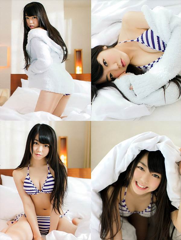 ＡＫＢ４８峯岸みなみの下着に見えるセクシーなビキニ水着エロ画像