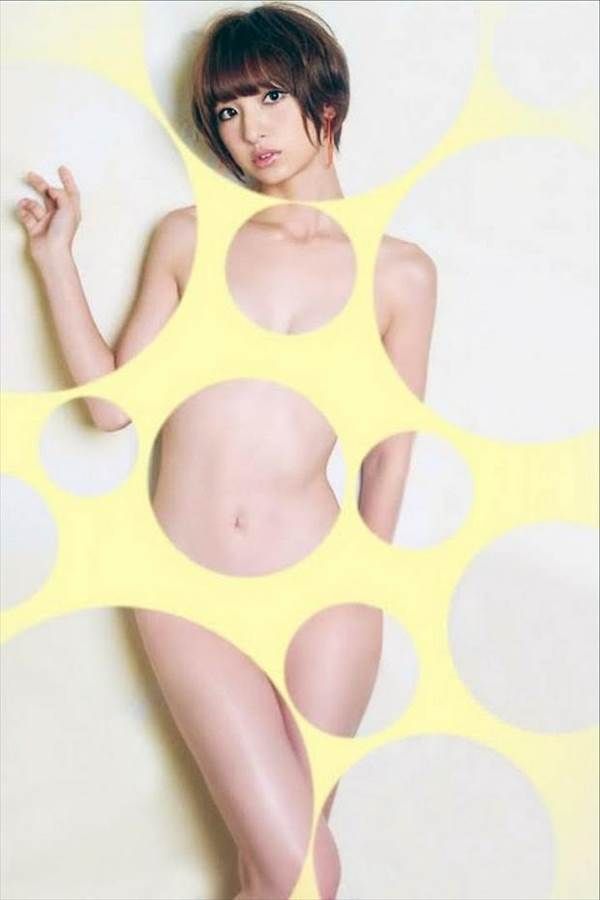 裸に見えるエロい水玉コラ芸能人画像