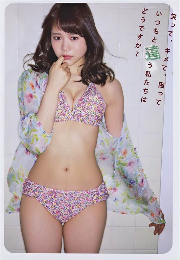 HKT48のはだけた浴衣から胸元、エロい太もも・生足エロ画像