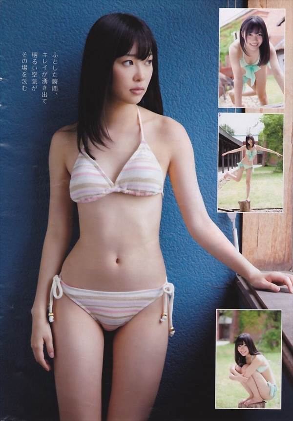 「恋愛禁止ってやめません？」HKT48指原莉乃のビキニ水着で水につけってる画像