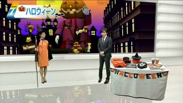 NHKの女子アナハロウィンコスプレ画像