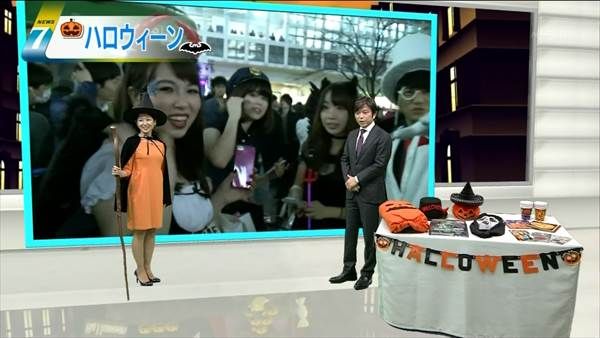 NHKの女子アナハロウィンコスプレ画像