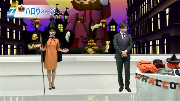 NHKの女子アナハロウィンコスプレ画像