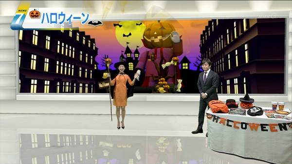 NHKの女子アナハロウィンコスプレ画像