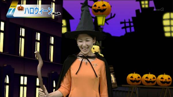NHKの女子アナハロウィンコスプレ画像
