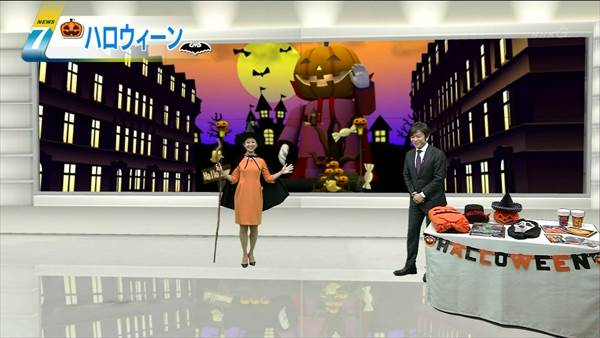 NHKの女子アナハロウィンコスプレ画像