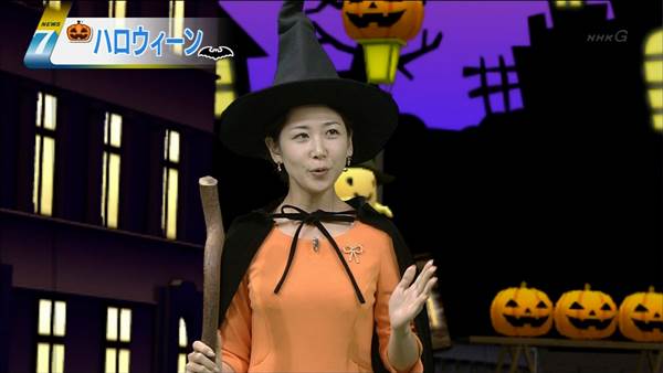 NHKの女子アナハロウィンコスプレ画像