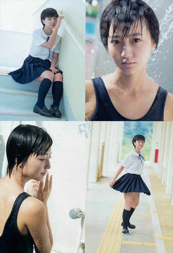 アップアップガールズ新井愛瞳のビキニ水着で入浴中エロ画像