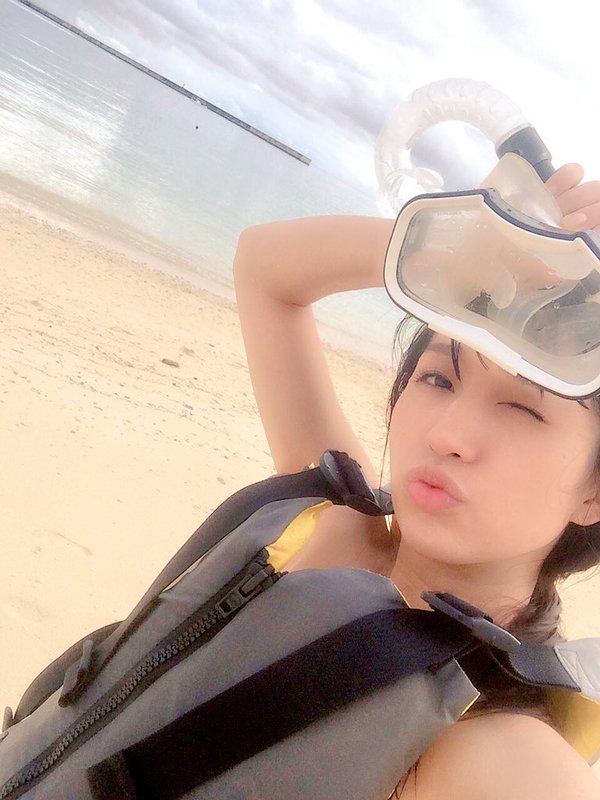 水着グラビアDVD発売するAKB48片山陽加のビキニ水着画像「ドキドキでしたけど、 3日間かけて宮古島で撮ってきたました！ 」