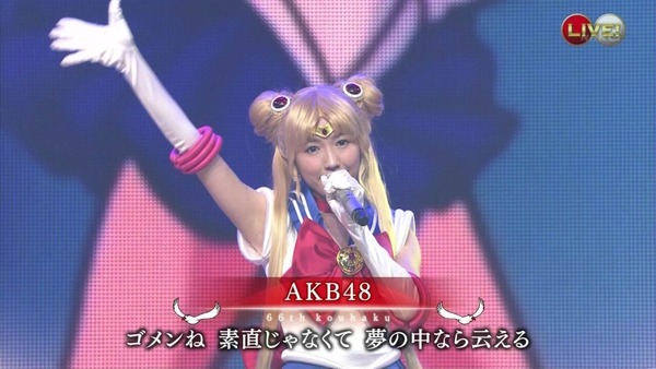 レコード大賞でAKB48がミニスカート衣装からお尻パンツ丸出し放送事故画像